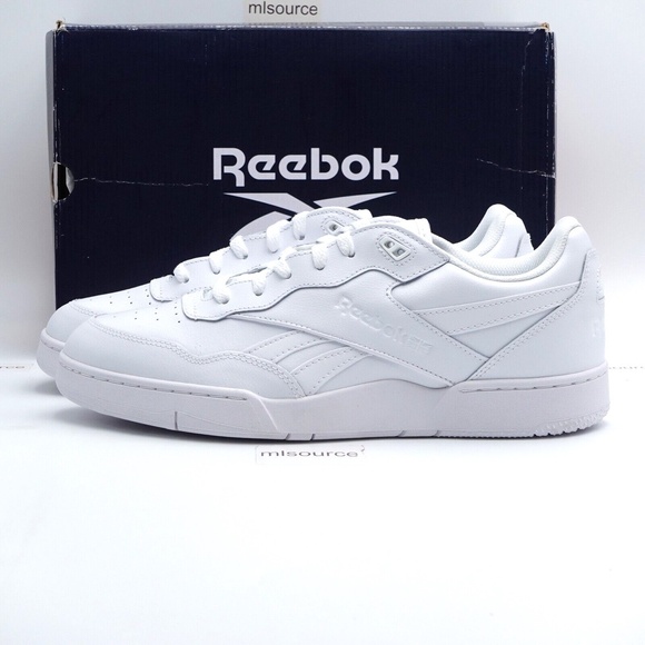 Reebok Other - NEW Reebok BB 4000 II Leather Sneakers 100033737 Triple White
